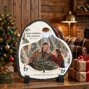 Personalized Slate Photo Plaque for Dad — product image 7