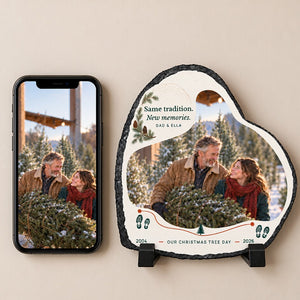 Personalized Slate Photo Plaque for Dad — product image 9