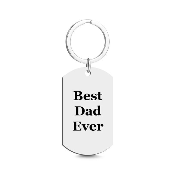Custom Photo Tag Keychain Best Gifts for Daddy