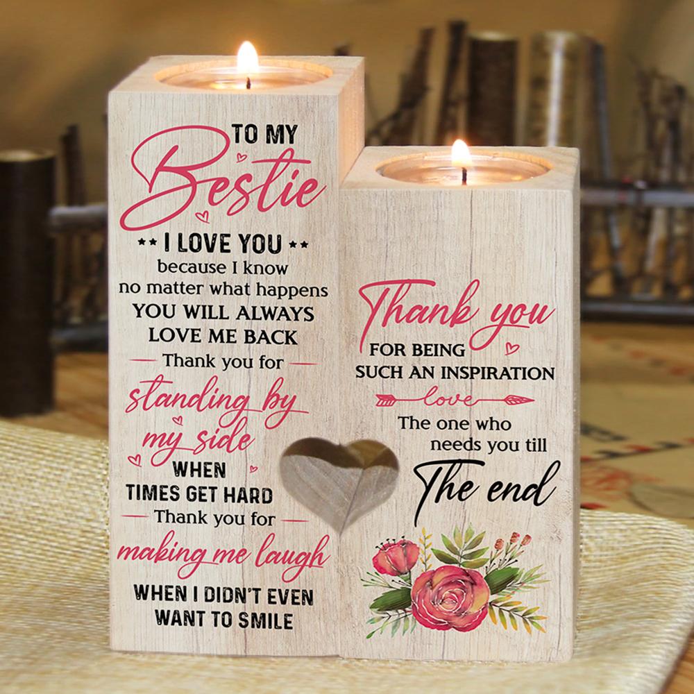To My Bestie - Thank You For Making Me Laugh - Candle Holder