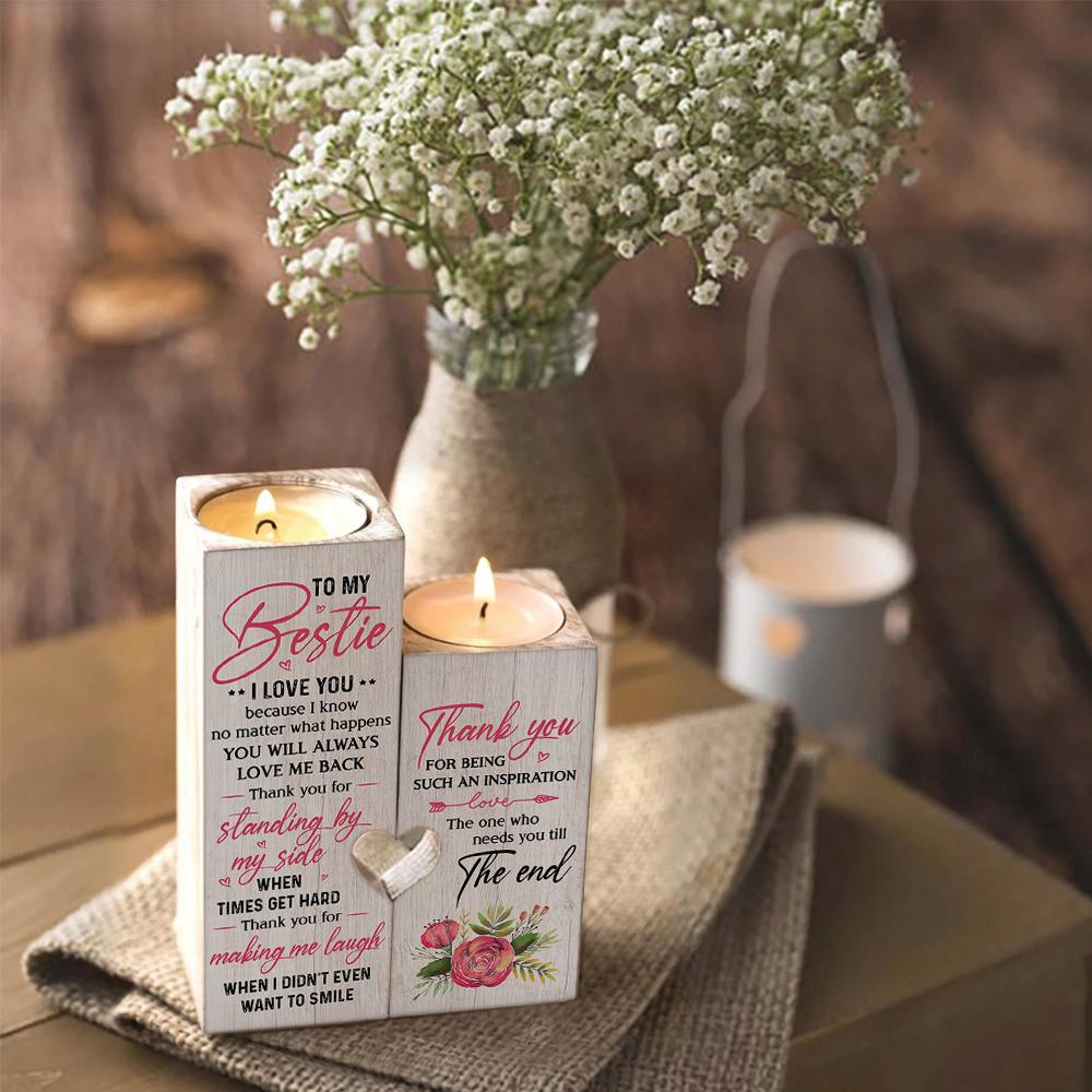 To My Bestie - Thank You For Making Me Laugh - Candle Holder