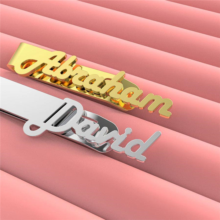 Customized Name Tie Clip for Men | Father's Day Gifts | Daddy Gifts