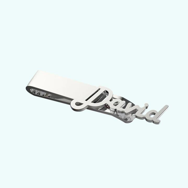 Customized Name Tie Clip for Men | Father's Day Gifts | Daddy Gifts