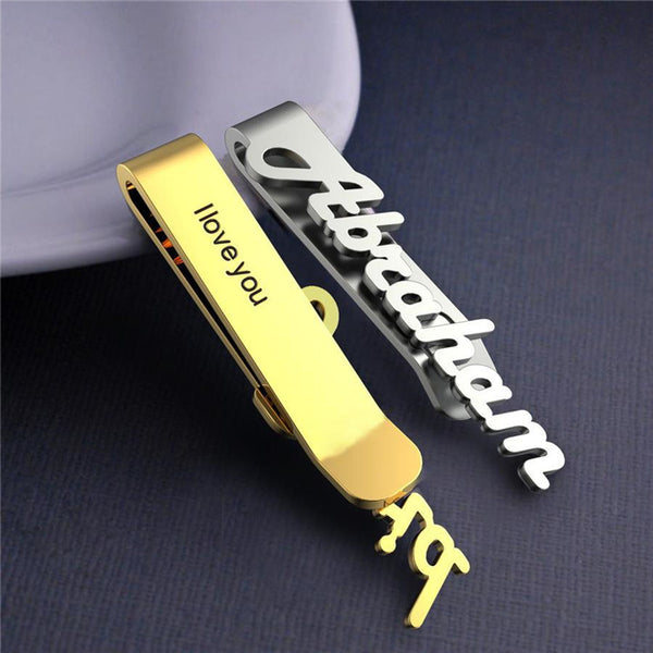 Customized Name Tie Clip for Men | Father's Day Gifts | Daddy Gifts