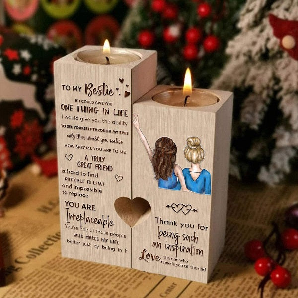 To My Bestie - You are Irreplaceable - Candle Holder
