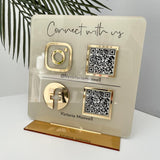 Personalized Instagram Facebook QR Code Sign Business Social Media Sign
