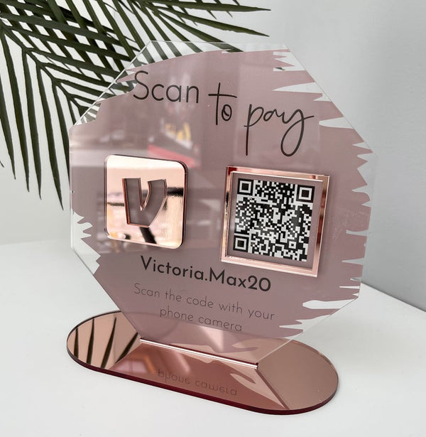 Personalized Octagon Venmo Payment QR Code Sign