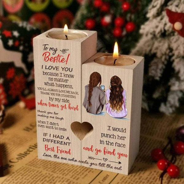 To My Bestie -Thank You for Making Me Laugh - Candle Holder