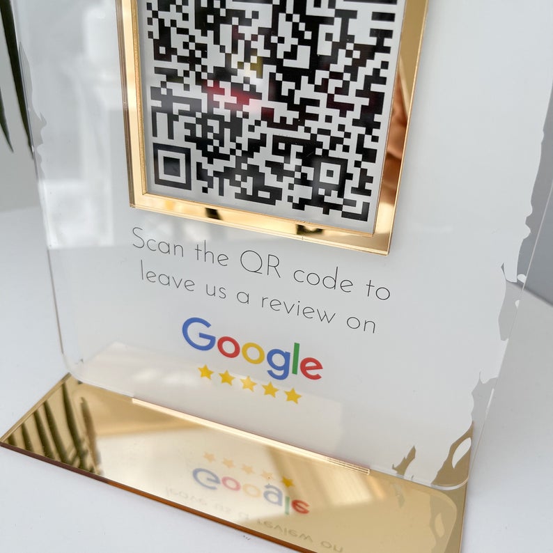 Personalized Business Review QR Code Sign | Salon Sign | Beauty Sign