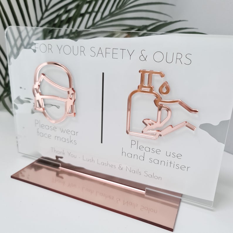 Personalized Health and Safety Sign