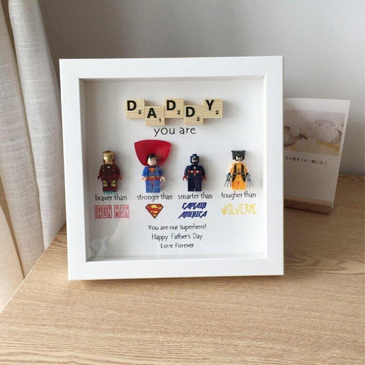 Customized Superhero Frame In Mind for Daddy Gift