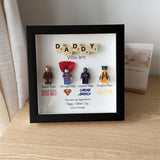 Customized Superhero Frame In Mind for Daddy Gift