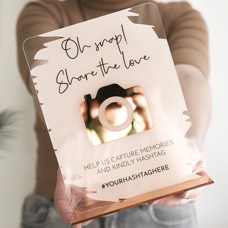 Personalized Wedding and Events Social Media Sign