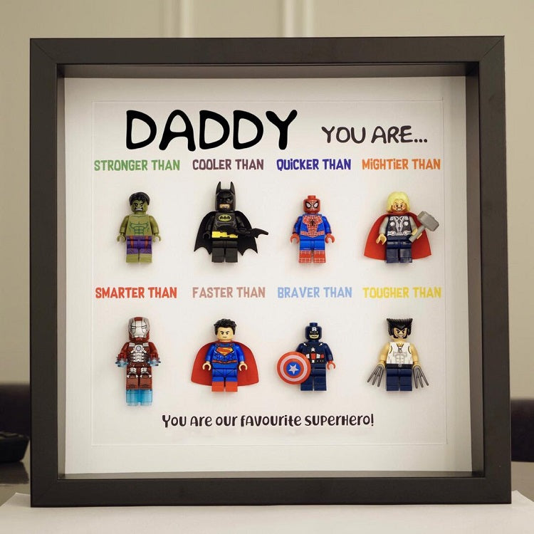 Customized Superhero Frame In Mind for Daddy Gift
