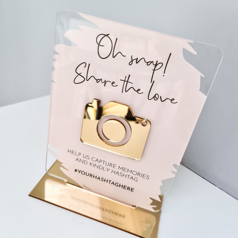 Personalized Wedding and Events Social Media Sign