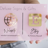 Personalized Large Wall Mounted Business Social Media Sign