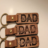 Engraved Wood Keychain Gifts  | Father's Day Gift for Dad Grandpa Husband