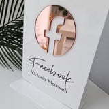 Personalized Facebook Business Social Media Sign