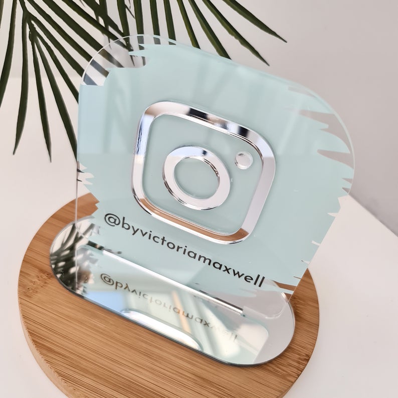 Personalized Insgtram Business Social Media Sign