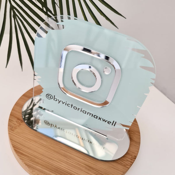 Personalized Insgtram Business Social Media Sign