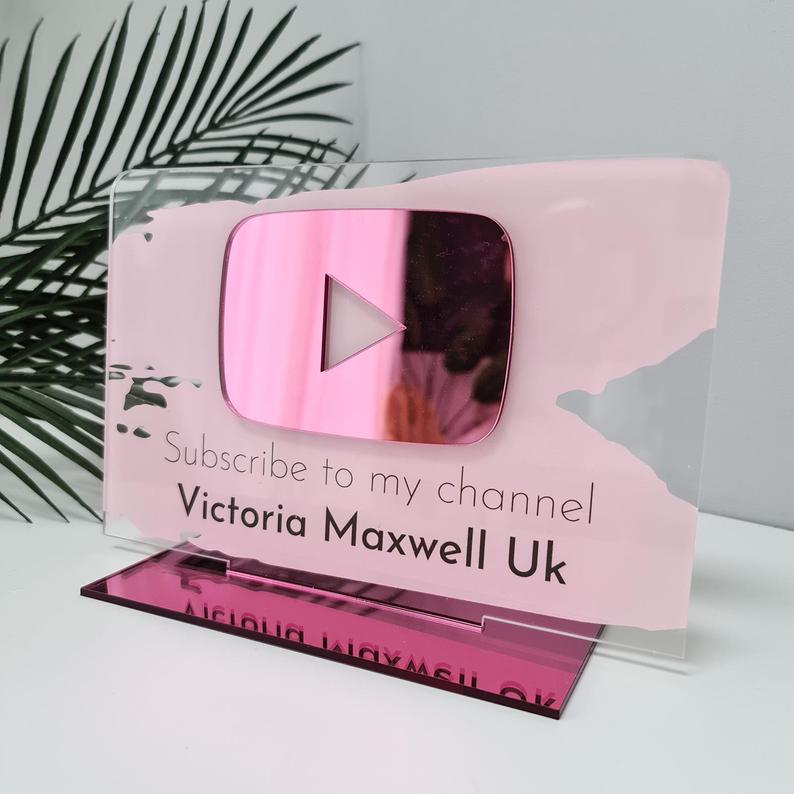 Personalized YouTube Channel Business Social Media Sign