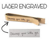 Custom Handwriting Tie Clip for Dad