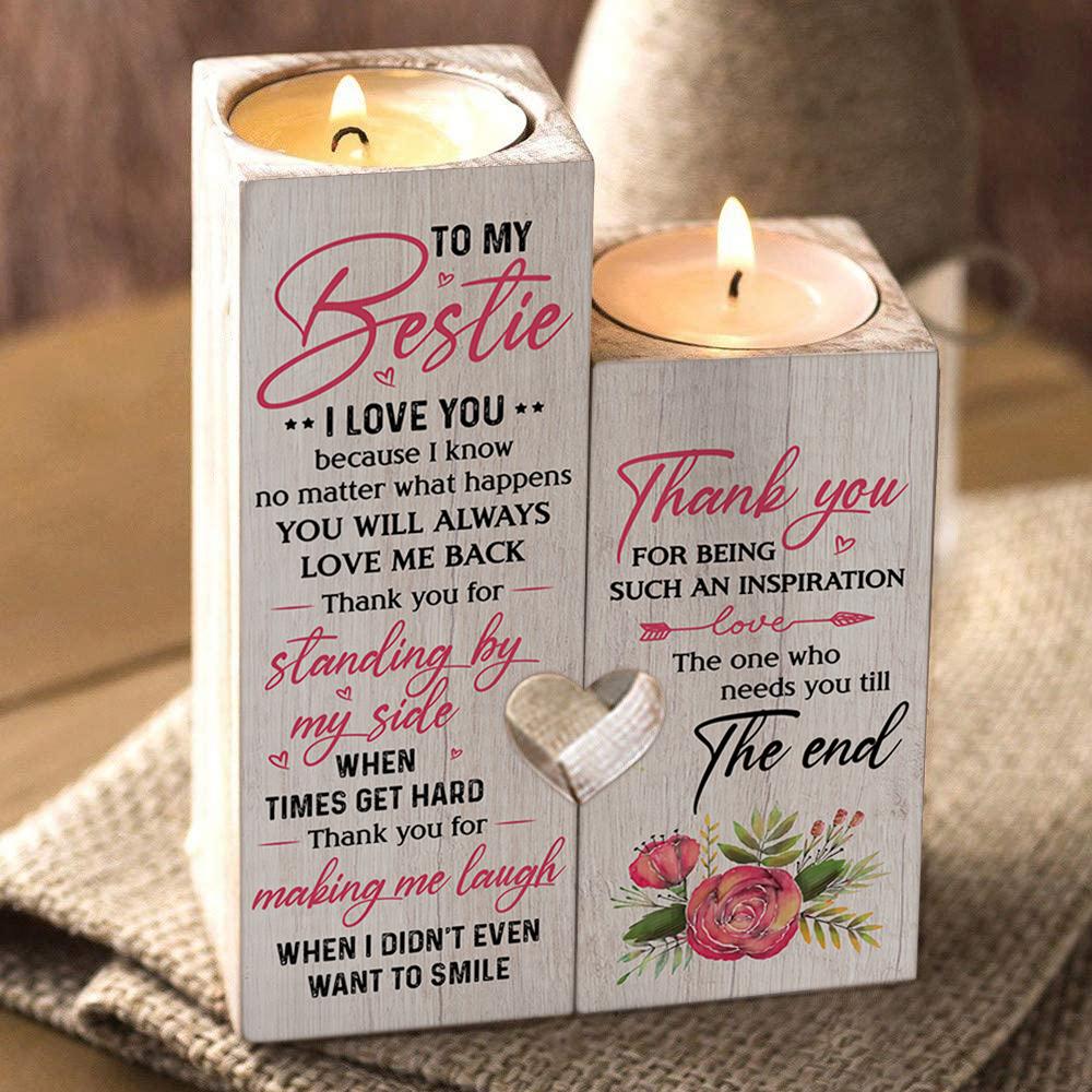 To My Bestie - Thank You For Making Me Laugh - Candle Holder