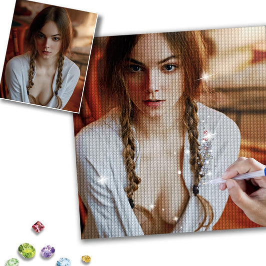 Custom My Beautiful Girl Photo Full Drill Diamond Painting