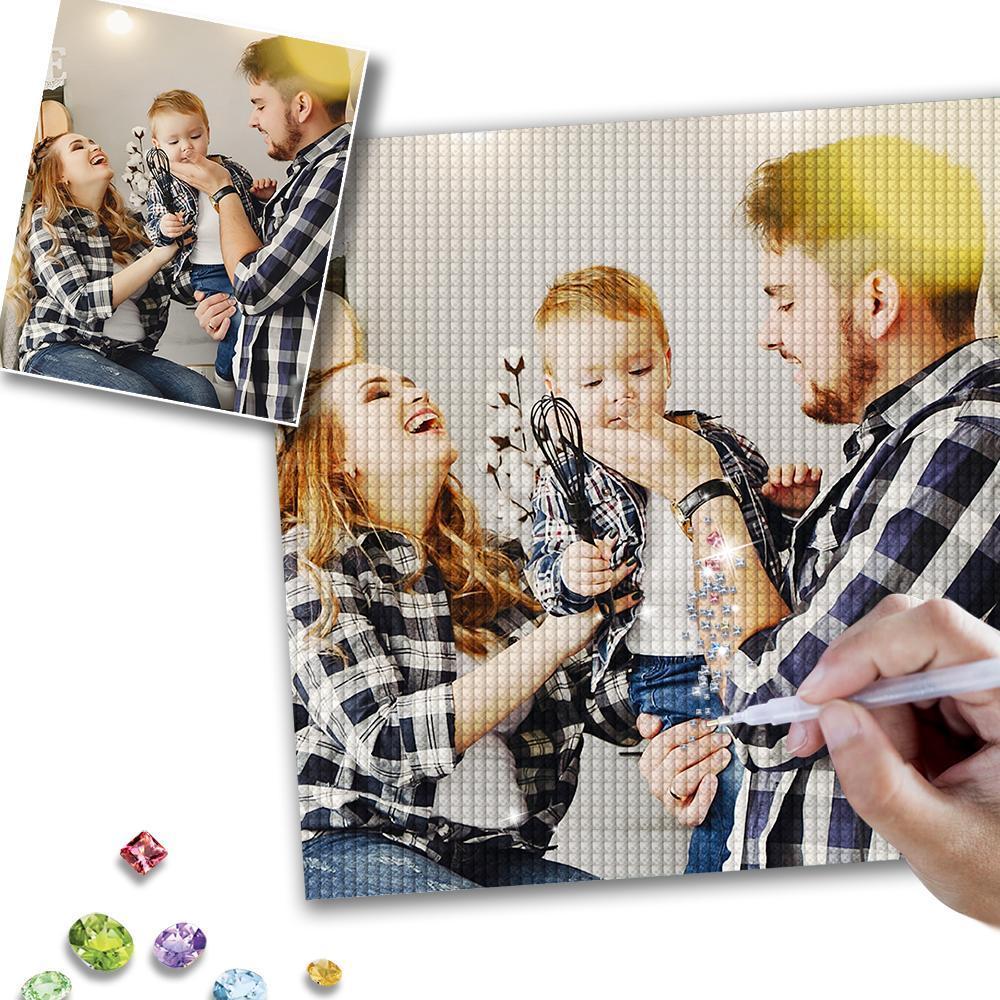 Custom Family Love Photo Full Drill Diamond Painting