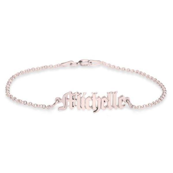 Personalized Old English Name Bracelets